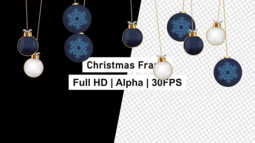 Videohive - Christmas Ball Hanging Background With Alpha v2 - 42973296 - 42973296