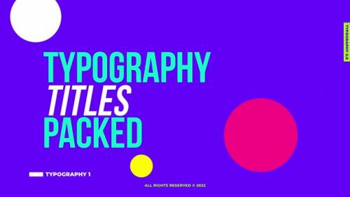 MotionArray - Typography Titles - 1290616