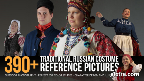 ArtStation - Grafit Studio - 390 + Traditional Russian Costume Reference Pictures