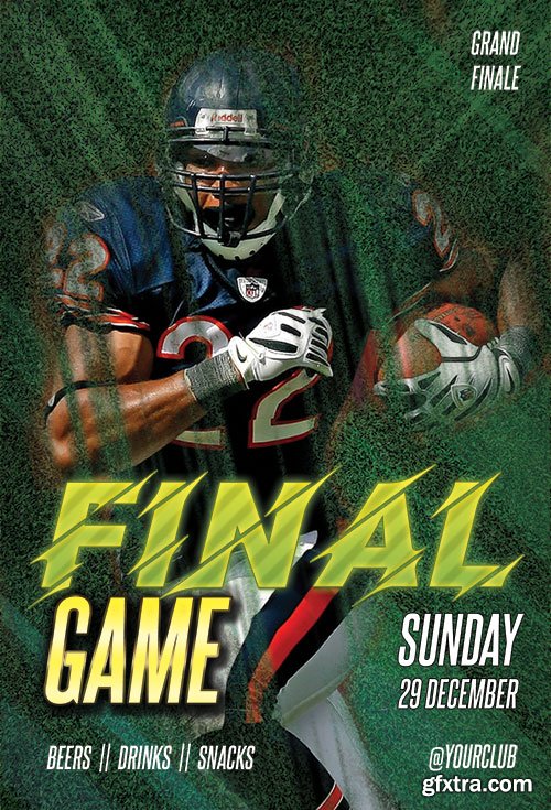 Psd flyer Final Game design templates