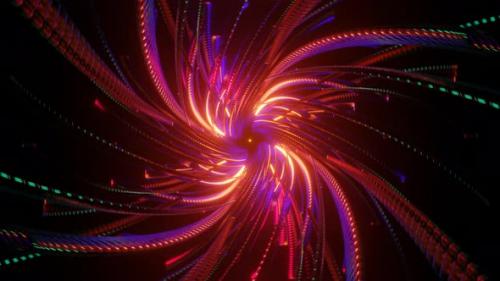 Videohive - Colorful Pulsating Futuristic Disco Strobe Light Background - 42964897 - 42964897