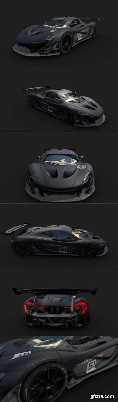 McLaren P1 GTR 3d model