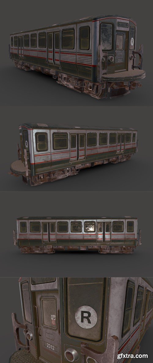 Subway Train 3d model