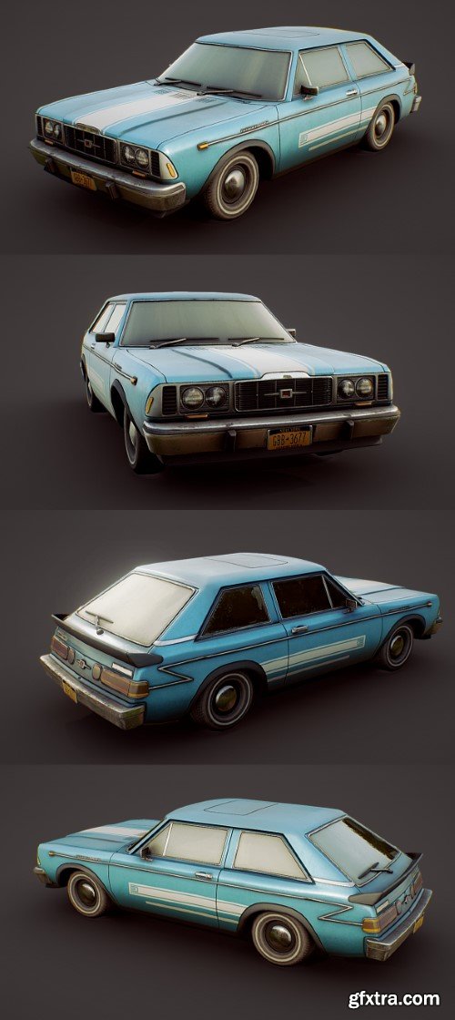 1970\'s Hot Hatchback 3d model