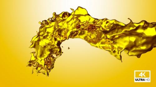 Videohive - Twisted Liquid Gold Splash V6 - 42969558 - 42969558