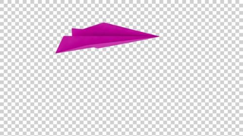 Videohive - Paper Plane Flying On The Air Pink V4 - 42970727 - 42970727