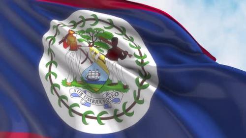 Videohive - Belize Flag Waving - 42970748 - 42970748