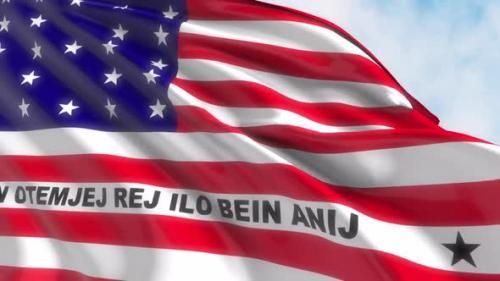 Videohive - Bikini Atoll Flag Waving - 42970757 - 42970757