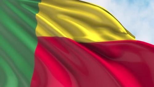 Videohive - Benin Flag Waving - 42970759 - 42970759