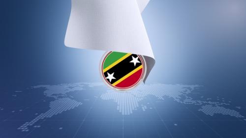 Videohive - Cloth Saint Kitts And Nevis Flag Reveal - 42970767 - 42970767