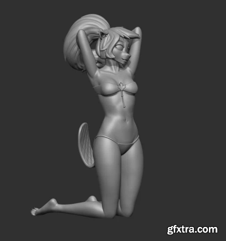 Beaver Girl – 3D Print Model