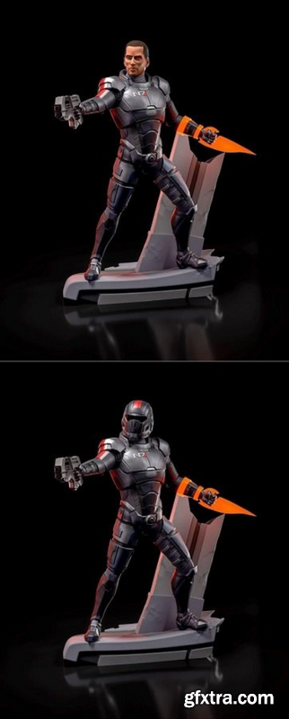 Commander Shepard – 3D Print Model