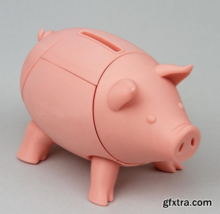 Fab365 – Foldable Piggy Bank – 3D Print Model