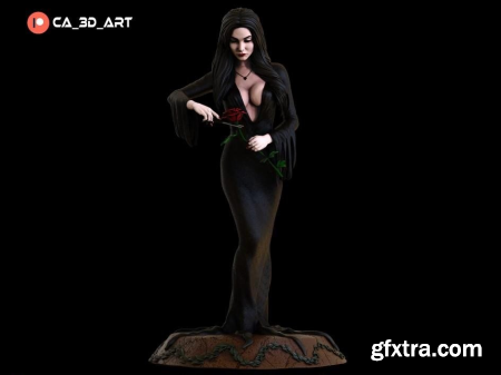 Morticia Adams – 3D Print Model