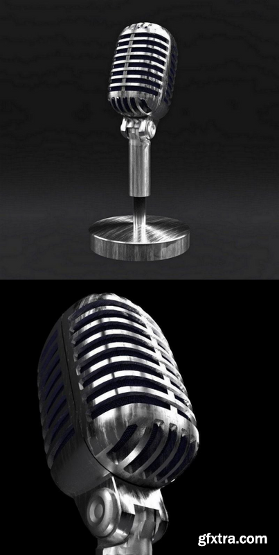 Vintage Microphone Shure – 3D Print Model