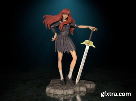 Youko Nakajima – Twelve Kingdoms – 3D Print Model