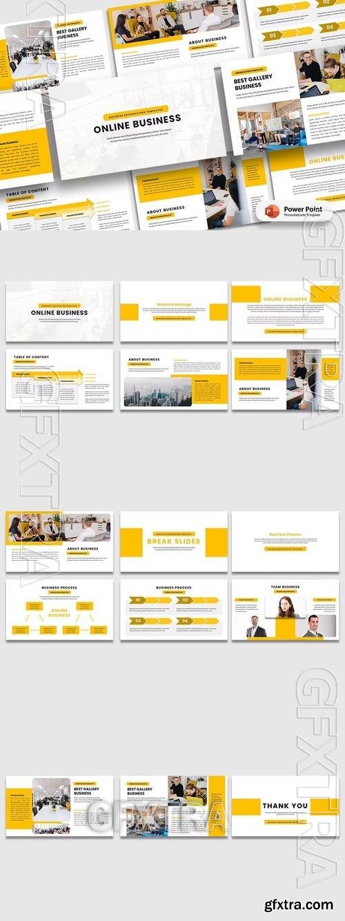 Online Business PowerPoint Template FC4XS5W