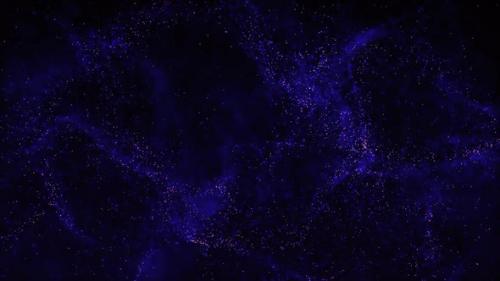 Videohive - Blue And Yellow Glowing Particles Animation Loop - 42948237 - 42948237