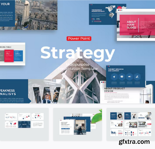 Strategy - PowerPoint Template 9ETGYUV