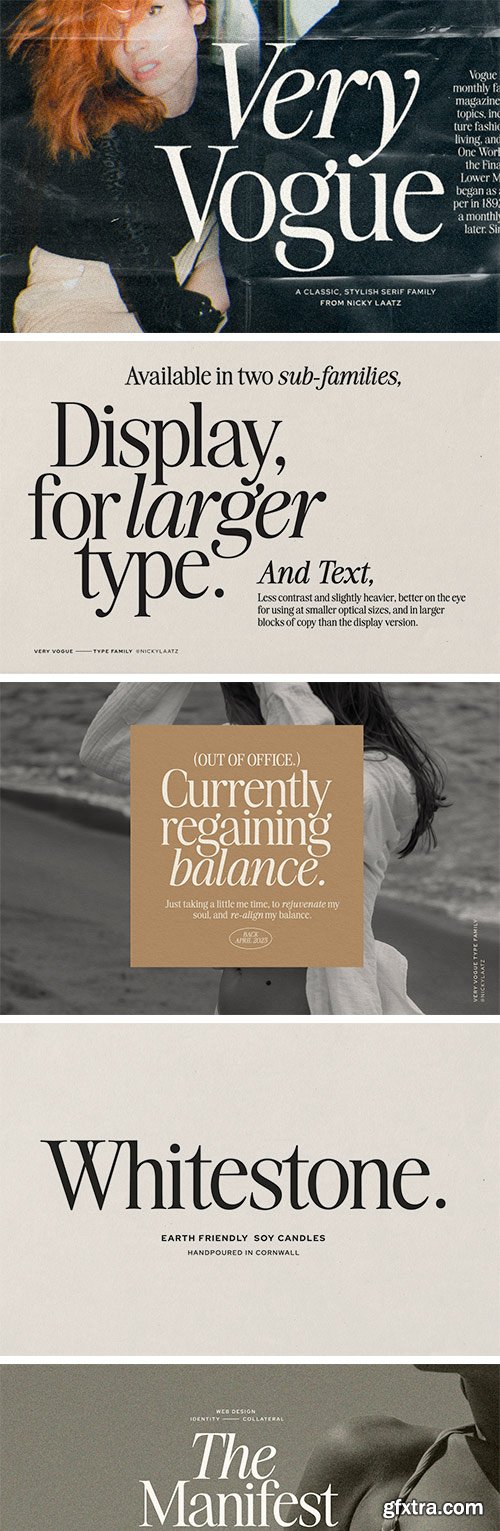 The Very Vogue Serif Family