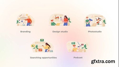 Videohive Design Studio - Flat Concept 42973049