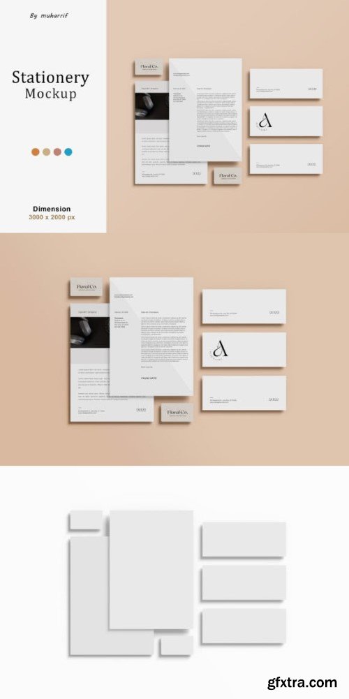 Modern Stationery Mock-up Arrangement