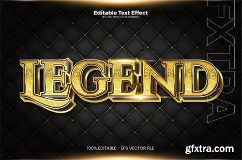 Vector legend editable text effect in modern trend style