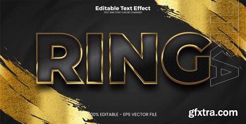 Vector ring editable text effect in modern trend style