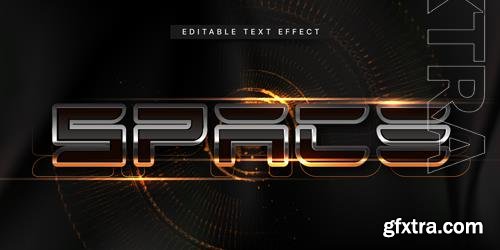 Vector trendy typography text effect design editable graphic style