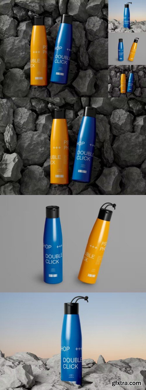 Sport Bottle Mockup Set 832UFZY