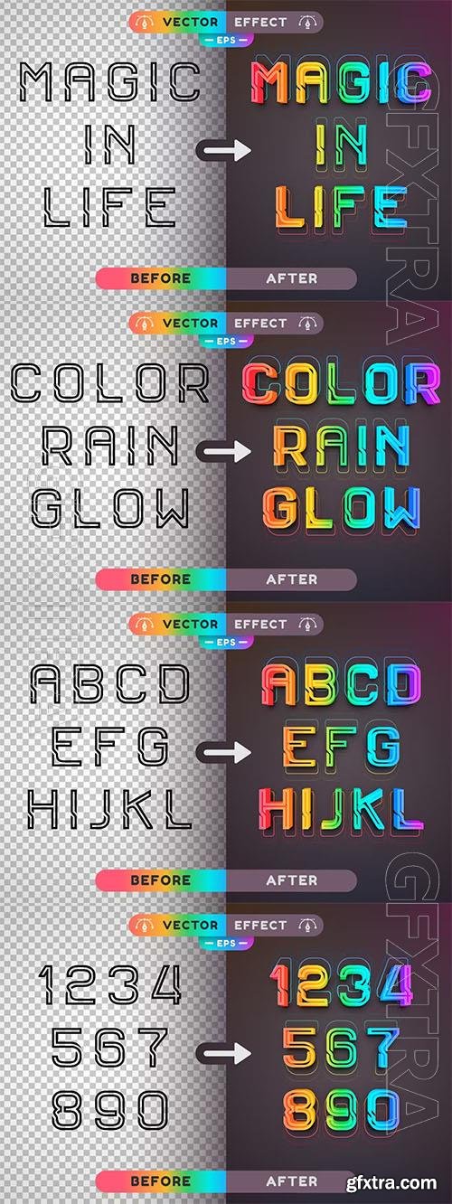 Magic In Life - editable text effect, font style