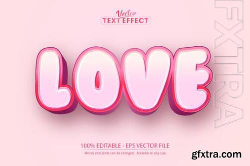 Love - Editable Text Effect, Pink Font Style