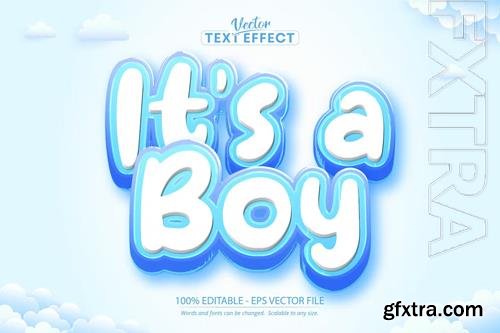 Baby shower - editable text effect, font style