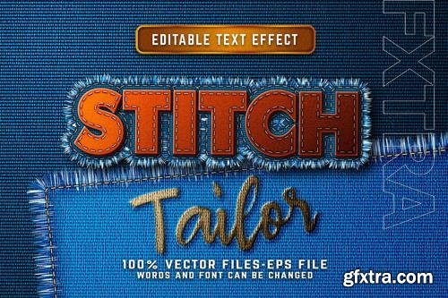 Editable Stitch Tailor text effect