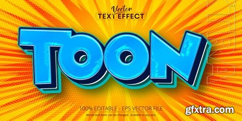 Toon - Editable Text Effect, Comic Book Font Style