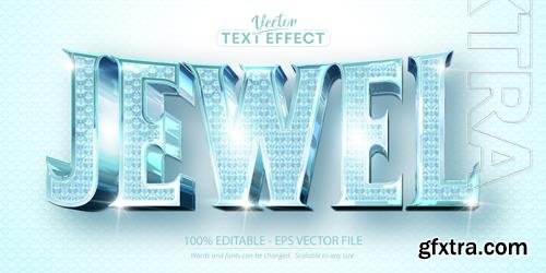 Jewel - Editable Text Effect, Diamond Font Style