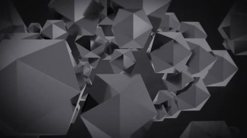 Videohive - Abstract Background Black And White Loops - 42924010 - 42924010
