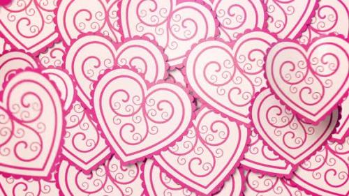 Videohive - Pink Falling Valentines Hearts - 42938554 - 42938554