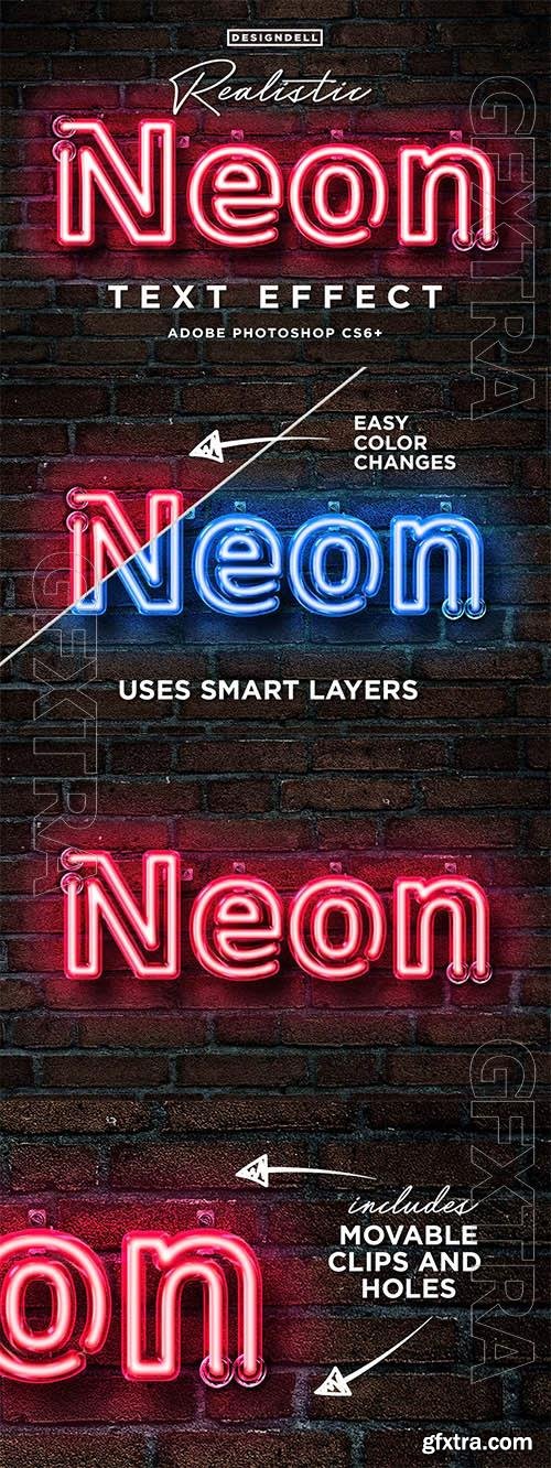 Realistic Neon Photoshop