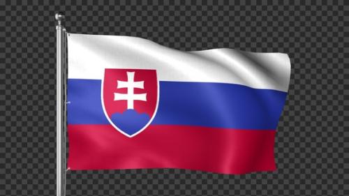 Videohive - Slovakia Flag - 42938706 - 42938706