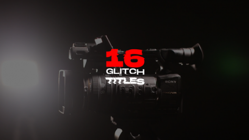 Videohive - Glitch Titles MOGRT - 42926229 - 42926229