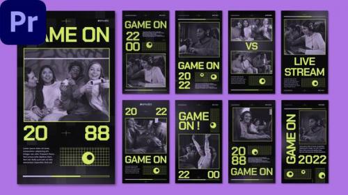 Videohive - Instagram - Game and Cybersport Stream Promo MOGRT - 42931266 - 42931266