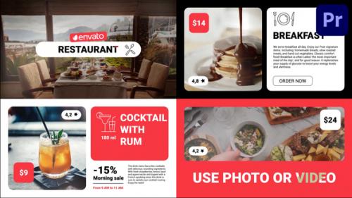 Videohive - Modern Restaurant Food Menu for Premiere Pro - 42945075 - 42945075