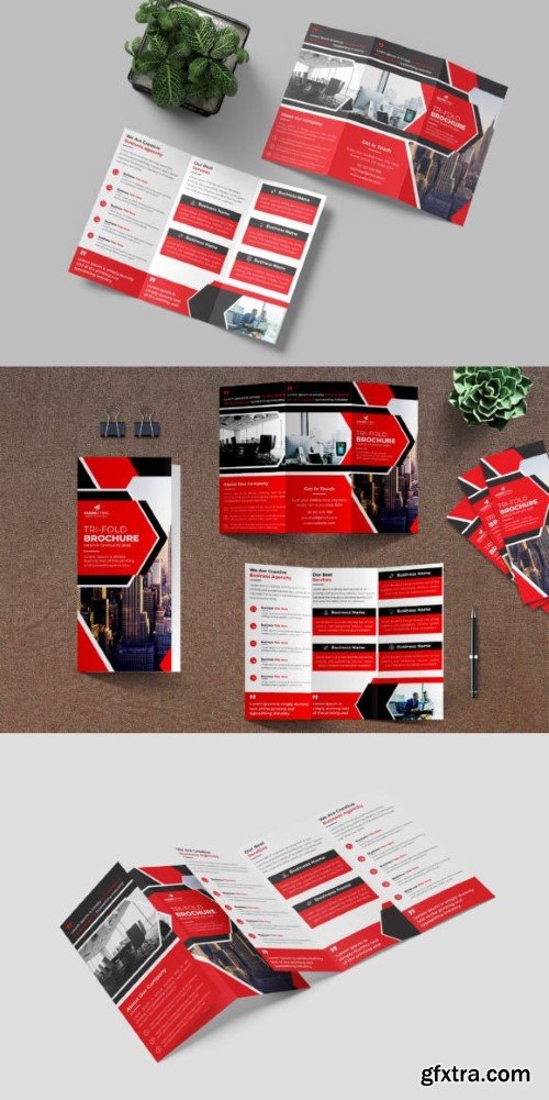 Modern Trifold Business Brochure Design