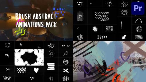 Videohive - Brush Abstract Animations Pack for Premiere Pro - 42971866 - 42971866