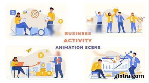 Videohive Business Activity Animation Scene 43044434