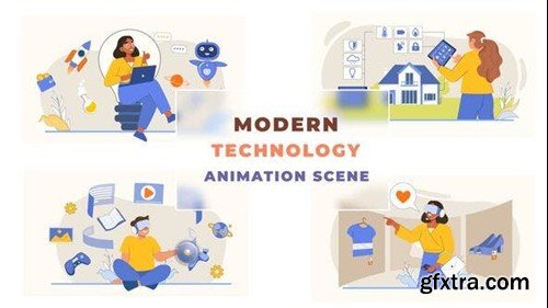 Videohive Modern Technology Animation Scene 43043586