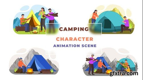 Videohive Camping Animation Scene 43070002