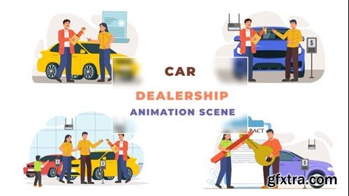 Videohive Car Dealership Animation Scene 43070530