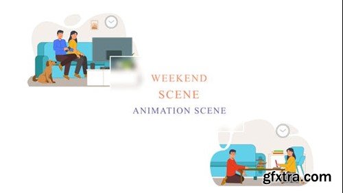 Videohive Weekend Animation Scene 43067333